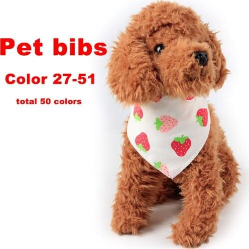 Reversible Cotton Pet Bibs Bandanas Accessories Feeding Cloth for Newborn Dogs Cats Puppy Saliva Towel Scarf Baby Boys Girls Bib