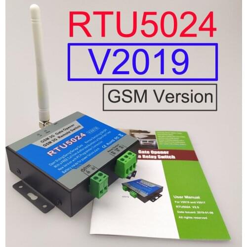 New 2019 Version RTU5024 GSM Gate Opener Relay Switch Remote Access Control Wireless Sliding gate Opener Android and iphone app