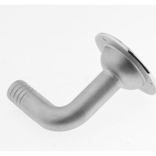 Stainless Steel Floor Drain 90 Deg Boat Ship Plumbing Fitting 3/4 Inch