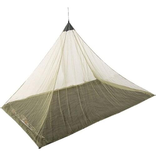 50D Polyester Outdoor Camping Perspective Mosquito Net Lightweight Tough Travel Camping Single Mosquito