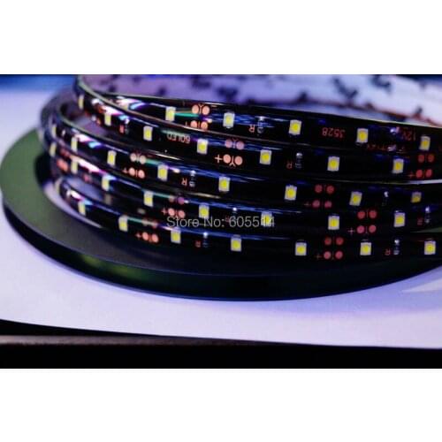 [Seven Neon]Free DHL shipping 50meters Black FPBC board white/WW/RED/Blue/yellow 60leds/meter IP65 waterproof 3528 led smd strip