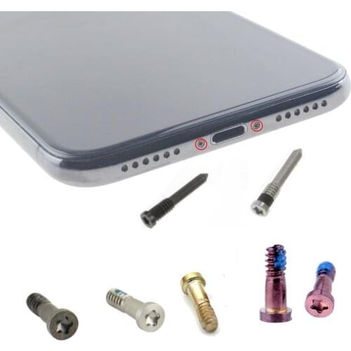 1000PCS Dock Connector Bottom Screw for iPhone 5 5S 6 6S 7 8 Plus 11 Pro X XR XS Max Pentalobe Screws Repair Replacement Parts