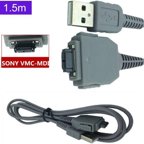 VMC-MDI Cable USB Data Cord Charger Replacement For Sony DSC Digital Camera Black Coffee 1.5 M