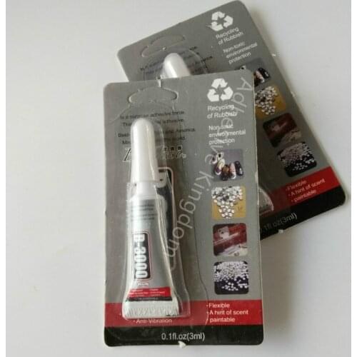 100Pcs/lot 3ml Paste metal glass glue B3000 point drill glue mobile phone case DIY glue wholesale