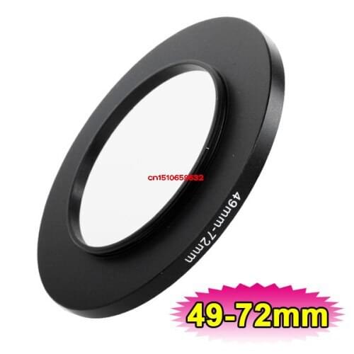 2pcs Wholesale 49-72MM 49 MM - 72MM 49 to 72 Step Up Filter Ring Adapter for adapters, LENS, LENS hood, LENS CAP, and