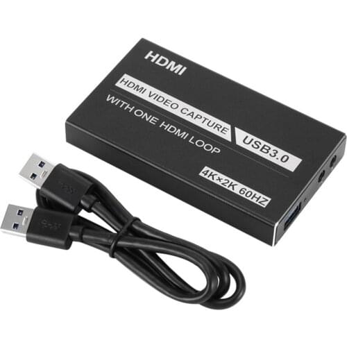4K Game Video Capture Card 1080P Grabber Dongle Graphics Card For OBS Capturing Game Live Streaming Broadcast To USB 3.0
