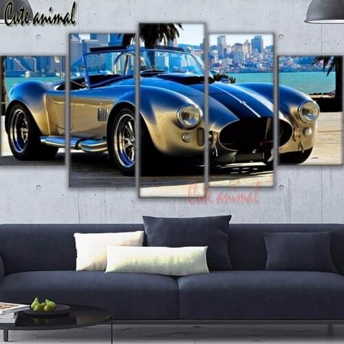 5d diamond embroidery 5pcs Sports Car diy diamond painting sale diamond mosaic picture of rhinestone full square round drill