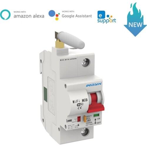 EWeLink WiFi 1P Smart Circuit Breaker Automatic Switch Smart Home Overload Short Circuit Protection Work with Alexa Google home