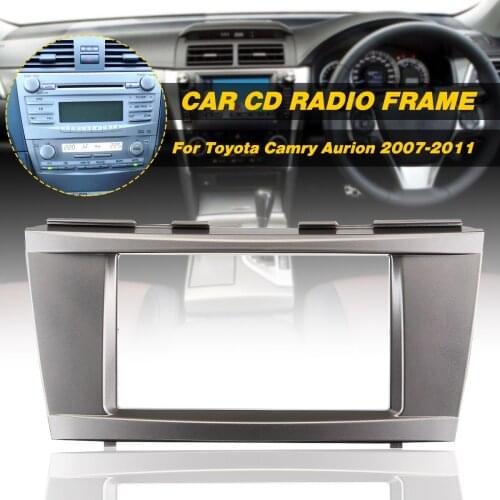 Car Radio Stereo Panel Plate Fascia Facia Surround For TOYOTA Camry Aurion 2007 2008 2009 2010 2011 DVD Refitting Frame Dash Kit