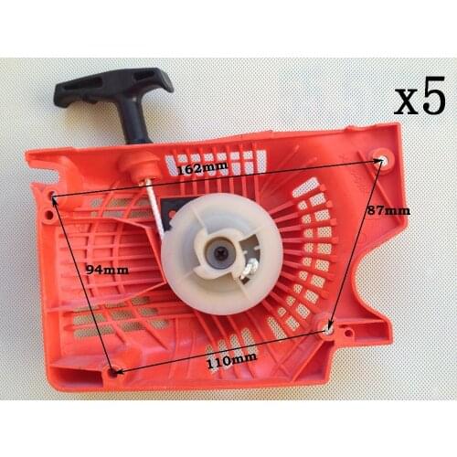 Chain saw Recoil Pull Starter For Chinese Chainsaw Cover 4500 5200 5800 45 52cc 58cc Raptor(5PCS)