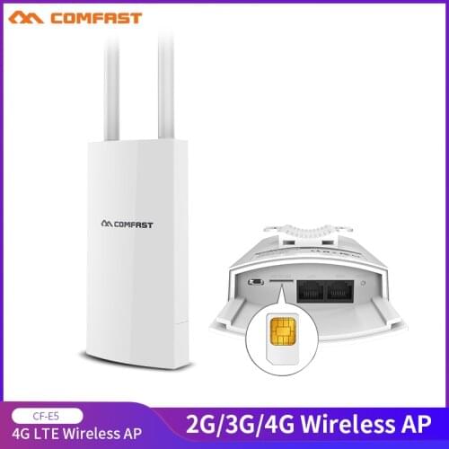 COMFAST CF-E5 High Speed Internet Outdoor 2.4G&4G Wireless Router WIFI Signal Support DC&POE Supply Unlimited Network Adapter