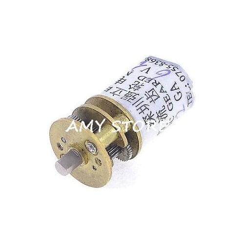 DC 6V 30RPM 3mm Shaft Dia 2 Terminals Cylinder Shape Electric Geared Motor