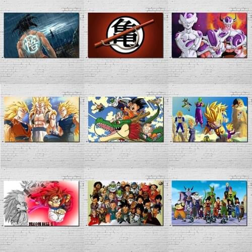 Classic Japan Anime Dragon Ball Poster Turtle Fairy Goku Canvas Painting Mural Living Room Bedroom Home Decoration