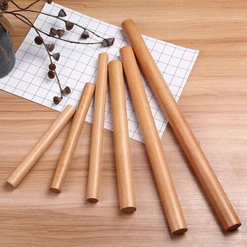 Kitchen Rolling Pin 16/25/30/40cm Non-stick Wooden Rooling Pin for DIY Fondant Cake Decor Noodles Dough Roller Cooking Tools