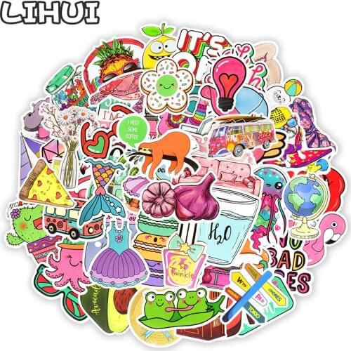 150 PCS VSCO Sticker for Kids Toy Waterproof Cartoon Girl INS Style Kawaii Stickers to DIY Laptop Skateboard Suitcase Car Decals