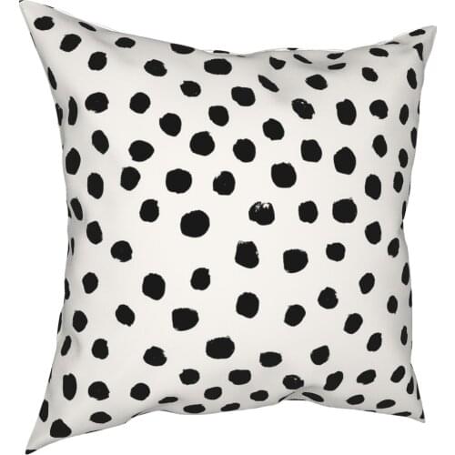 Dots Black And White Spots Animal Pillowcover Home Decor Simple Cushion Cover Throw Pillow for Sofa Double-sided Printing Print