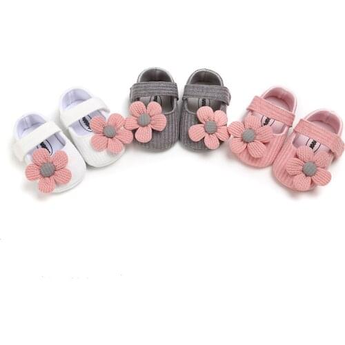 LZH 2020 New Autumn Winter Flower Baby Girls Shoes 0-1 Years Shoes For Baby Princess Shoes Baby Soft Shoes Newborn Toddler Shoes