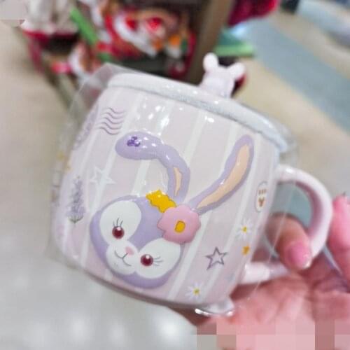 New Style Shanghai Disney Cartoon Cute Star Delu Rabbit Ceramic Mug Office Coffee Cup Decoration Gift AG2569