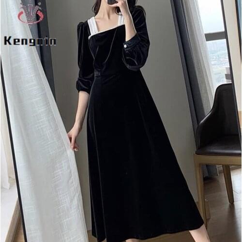 2021 Summer Lace Patchwork Dresses Women Loose Flare Sleeve Female Robe Dress Hollow Out Oversized Office Lady Dress KE957