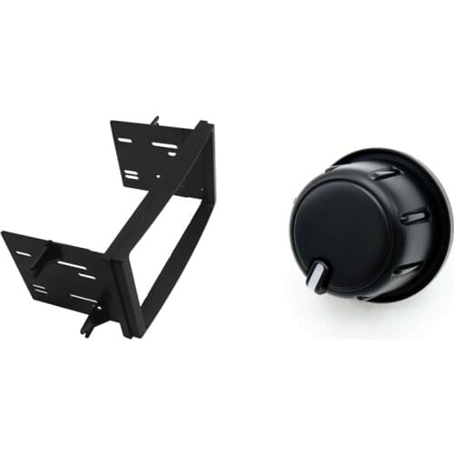 Radio Face Fascia Plate Frame for Subaru Forester Impreza Xv Wrx & Heater Control Knob for Toyota Hilux KUN26 2011-2015