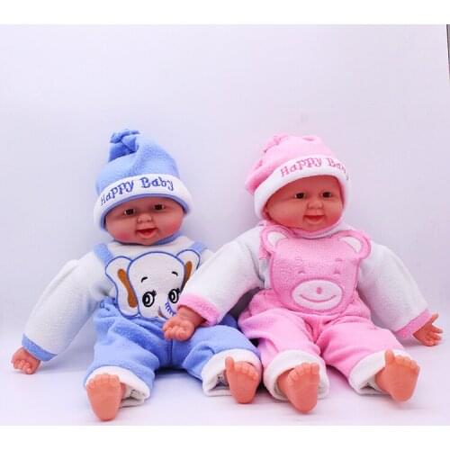 50CM 19 Inches 2 Colors Simulation Laughing Reborn Baby Doll Lifelike Baby Dolls Toys Childrens Birthday Gift For babies