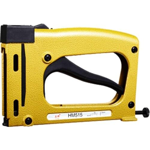 HM515 Manual Staple Gun Manual Stapler Manual Nailer frame tacker with 1000 pcs free cost nails frame Angle nail gun