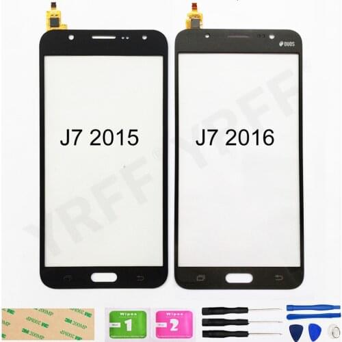 J7 Touch Screen for Samsung Galaxy J7 2015 2016 J710 J700 Mobile Phone Screen Panel Digitizer Sensor Touch Glass Lens Panel