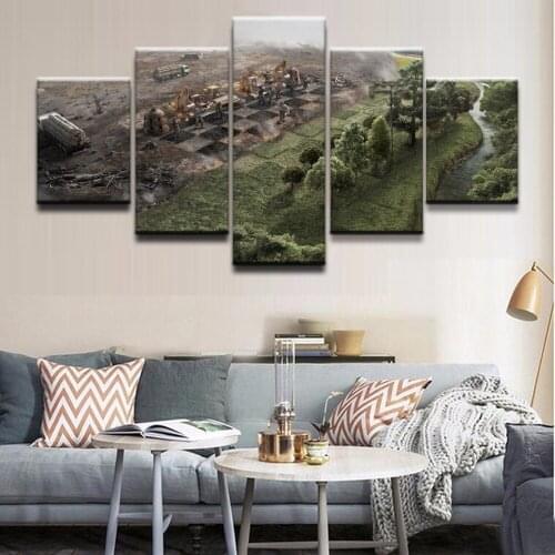 Modern Canvas Paintings Wall Art 5 Pieces Home Decorative Artistic Game Chess Landscape Pictures HD Printed Abstract Posters