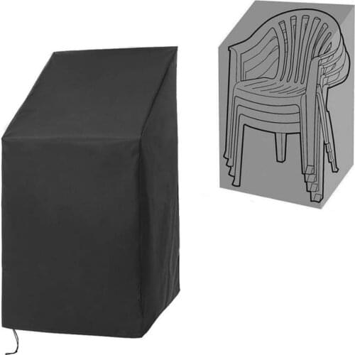 Outdoor Chair Cover Waterproof Dustproof Universal Seat Cover Oxford Cloth Outdoor Patio Chair Protector with Buckle