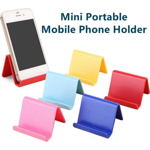 Universal Candy Mobile Phone Accessories Portable Mini Desktop Stand Table Cell Phone Holder For IPhone Samsung Xiaomi Huawei