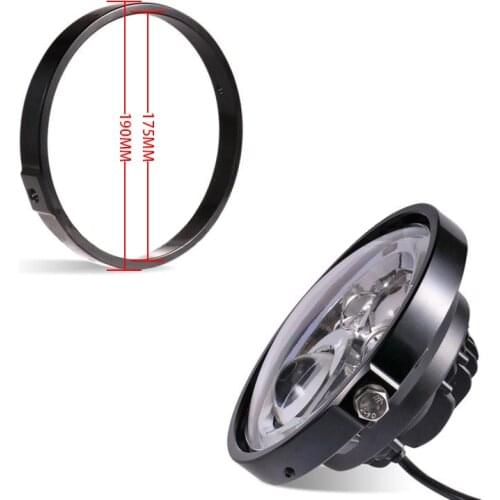 Bike Round LED Headlight Adapter Ring Mount For Harley Honda Kawasaki 7" Headlight Housing Headlamp Trim Ring Mount Bracket