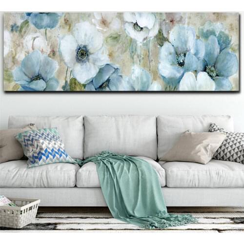 Waterproof Canvas Flower Oil Painting Printed Giclee Printing Canvas Wall Painting Posters Prints Bedroom Decoration Pictures
