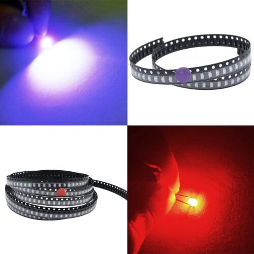 1000pcs 1206 SMD 2.1~3.4V 20MA SMT White Red Green Blue Yellow Pink Orange Super Bright LED Lamp Light-emitting Diodes LED Patch