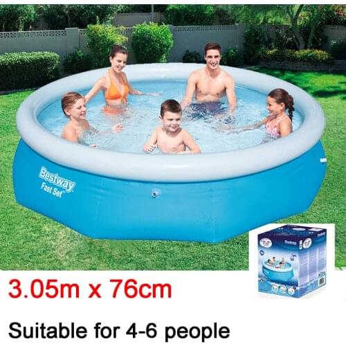 305cm Family Inflatable pool big Round garden swimming pool for 4-6 people children outdoor Kids Adult PVC Play Pools with pump