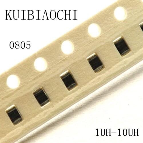 50pcs/lot 0805 SMD Inductor 1uH 1.2uH 1.5uH 1.8uH 2.2uH 2.7unH 3.3uH 3.9uH 4.7uH 5.6uH 6.8uH 8.2uH 10uH