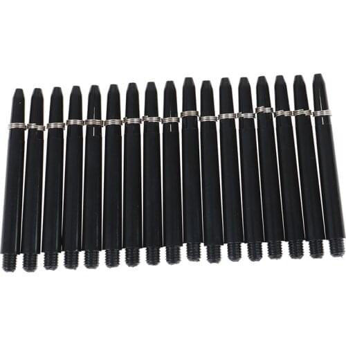 50pcs/Lot 48mm Nylon Dart Shafts Standard 2BA Screw Thread Plastic Darts Rod Stem+Dart Flight Holder Protection Ring Accessories