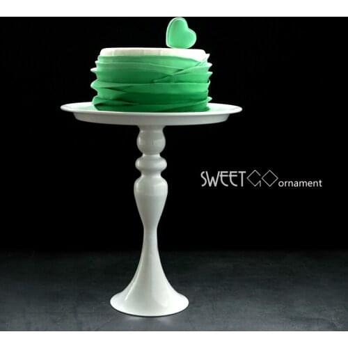 White Dessert Table cake stand high feet metal iron 8 inch cake tool for cake decoration for wedding party stand cupcake DGJ002