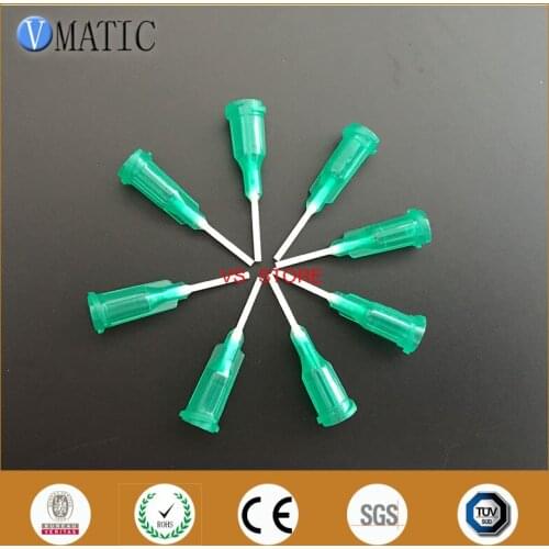 Free Shipping 100Pcs 18G 0.5'' Luer Lock Glue Dispensing Polypropylene Needle Tips 1/2 Inch