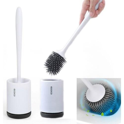 No Dead Silicone Toilet Brush Holder Quick Drain Cleaning Brush Tools Household Quick Drying Holder
