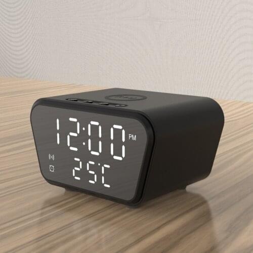 TYPE-C Port Clock Alarm Clock Bedside Wireless Charging Fast Charging Mobile Phone Charger Mobile Phone Wireless Charging