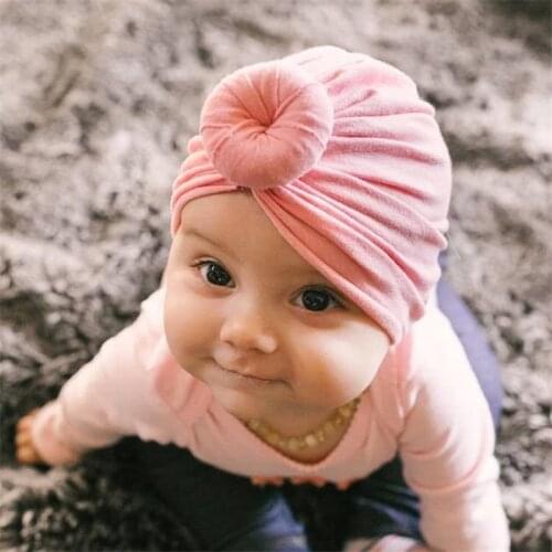 Baby Turban Infant Toddler Kids Boy Girl India Beanie Hat Lovely Soft Newborn Caps Baby Photography Props Accessories