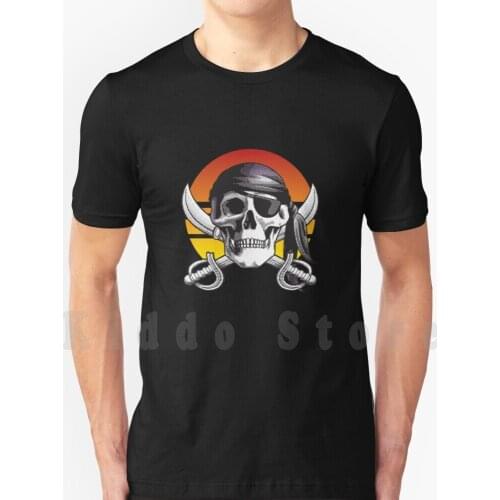 Pirate Shirt-Jolly Roger T Shirt Men Cotton Cotton S-6Xl Pirate Jolly Roger
