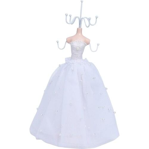 Mannequin Jewelry Display Stand Earrings Bracelet Necklace Organizer Racks