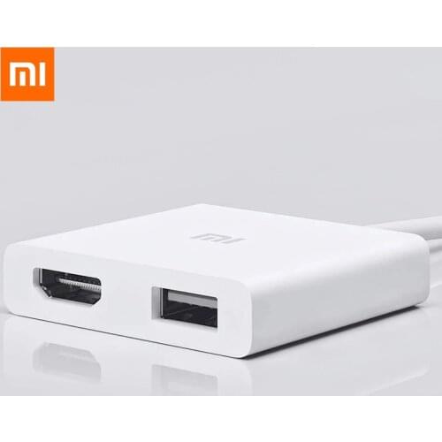 Xiaomi USB-C to HDMI USB Multi-function Adapter Type-C Hub to HDMI 4K HD Video Output USB3.0 High-Speed Transmission For Laptop