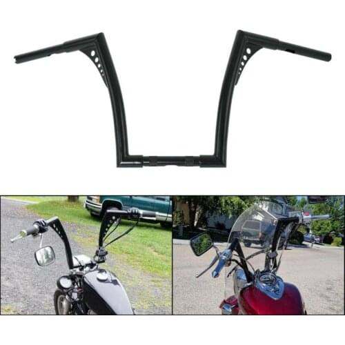 Motorcycle Custom 14" Rise Ape Hangers 1.25" Handlebar For Harley Softail FXST FLST Sportster XL 883 1200