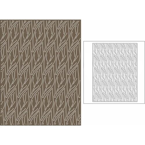 New 2021 Spotted Oval Leaves Panel Metal Cutting Dies for DIY Scrapbooking and Card Making Background Embossing Craft No Stamps