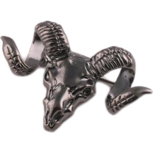 New Arrival Special Offer Plated Trendy Brooches Sheep Brooch Men And Retro Corsage Personalized Claw Skull Fashion Pin