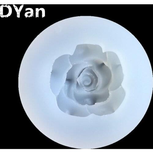 New Mirror Rose Dijiao UV Glue Silicone Mold Accessories Mobile Phone Case Accessories Pendant Decorative Gloss SmearlessC026