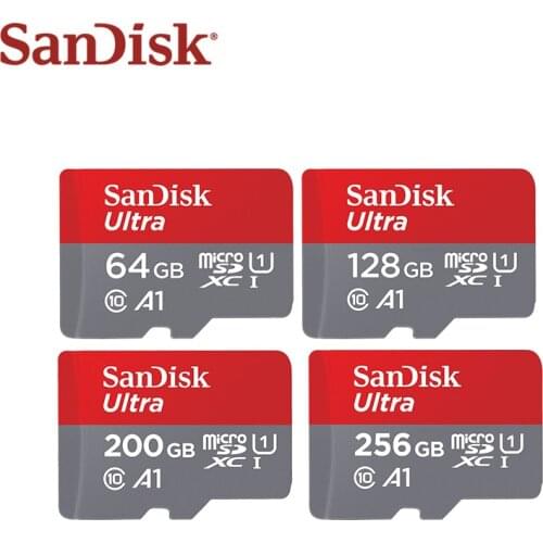 Genuine SanDisk Ultra Micro SD Card 64GB 128GB 200GB 256GB 400GB 512GB A1 C10 SDXC UHS-I Transflash TF Card Storage Card