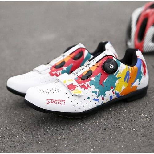 Professional Cycling Sneakers Men self-locking Mountain Bike Shoes Luminous Road Bicycle Shoes Ultralight Riding sport shoes